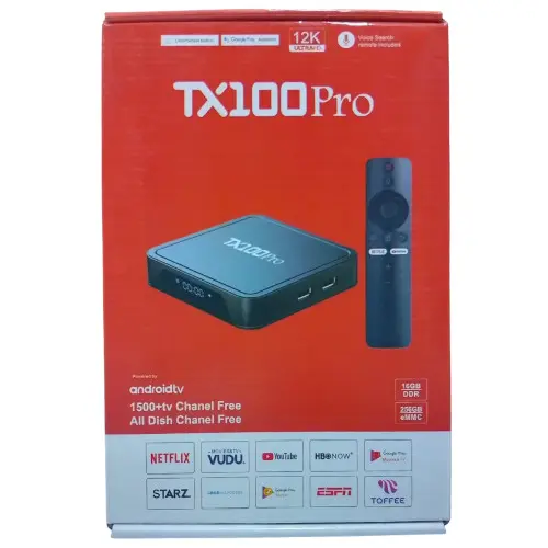 TX100 Pro 24K Ultra HD Android TV Box