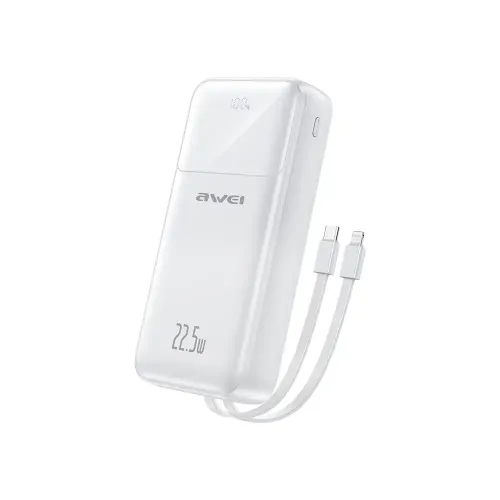 [09581] Awei P107K 20000mah Fast Charging Digital Display Power Bank (22.5W)