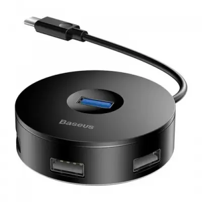 Baseus CAHUB-G01 Round 4-in-1 Type-C Hub Adapter Baseus CAHUB-G01 Round 4-in-1 Type-C Hub Adapter