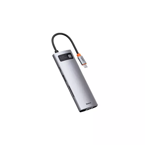 BASEUS CAHUB-CV0G METAL GLEAM SERIES 8-IN-1 MULTIFUNCTIONAL TYPE-C HUB