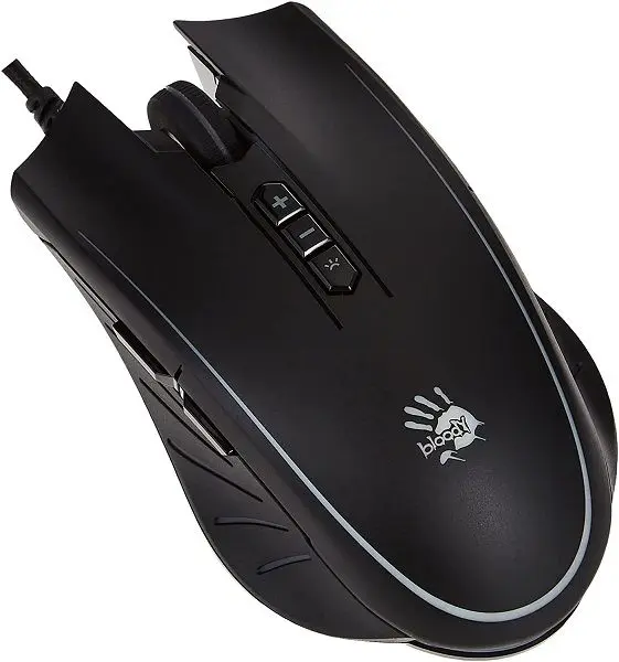 A4TECH Bloody Q8181S Neon X Glide Gaming Mouse & Mouse Pad Black