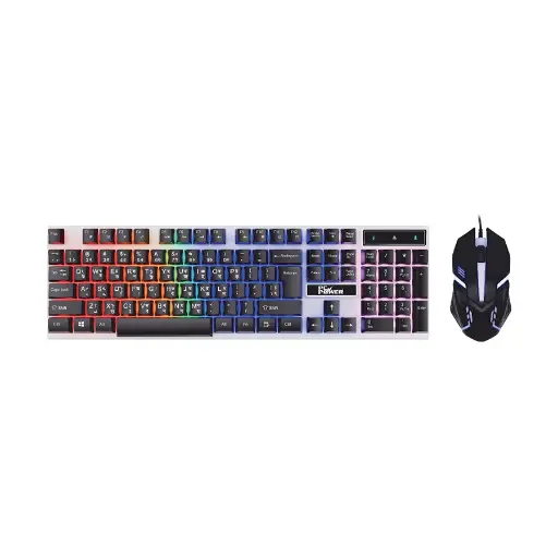 [05043] Pc Power PGC801A105 RGB Wired Black Gaming Keyboard & Mouse Combo with Bangla
