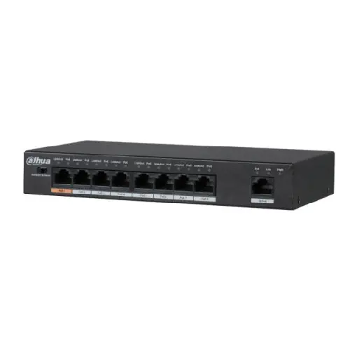Dahua 10-Port Fast Ethernet Switch With 8-Port POE-65 Watt#DH-SF1010LP