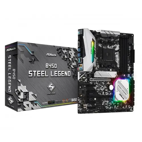 [00531] ASRock B450 Steel Legend AMD Motherboard
