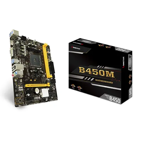 [00977] BIOSTAR B450MH Micro ATX AMD Motherboard