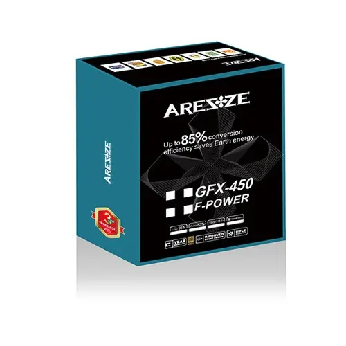 [00012]  Aresze GFX-450 80Plus 450 Watt Bronze Power Supply