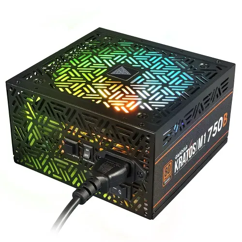 [02771] Gamdias Kratos M1-750B 750W 80 Plus Bronze ARGB Power Supply