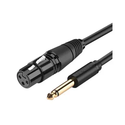 UGREEN AV131 (20721) 6.5mm to Cannon Female AV Cable - 5M