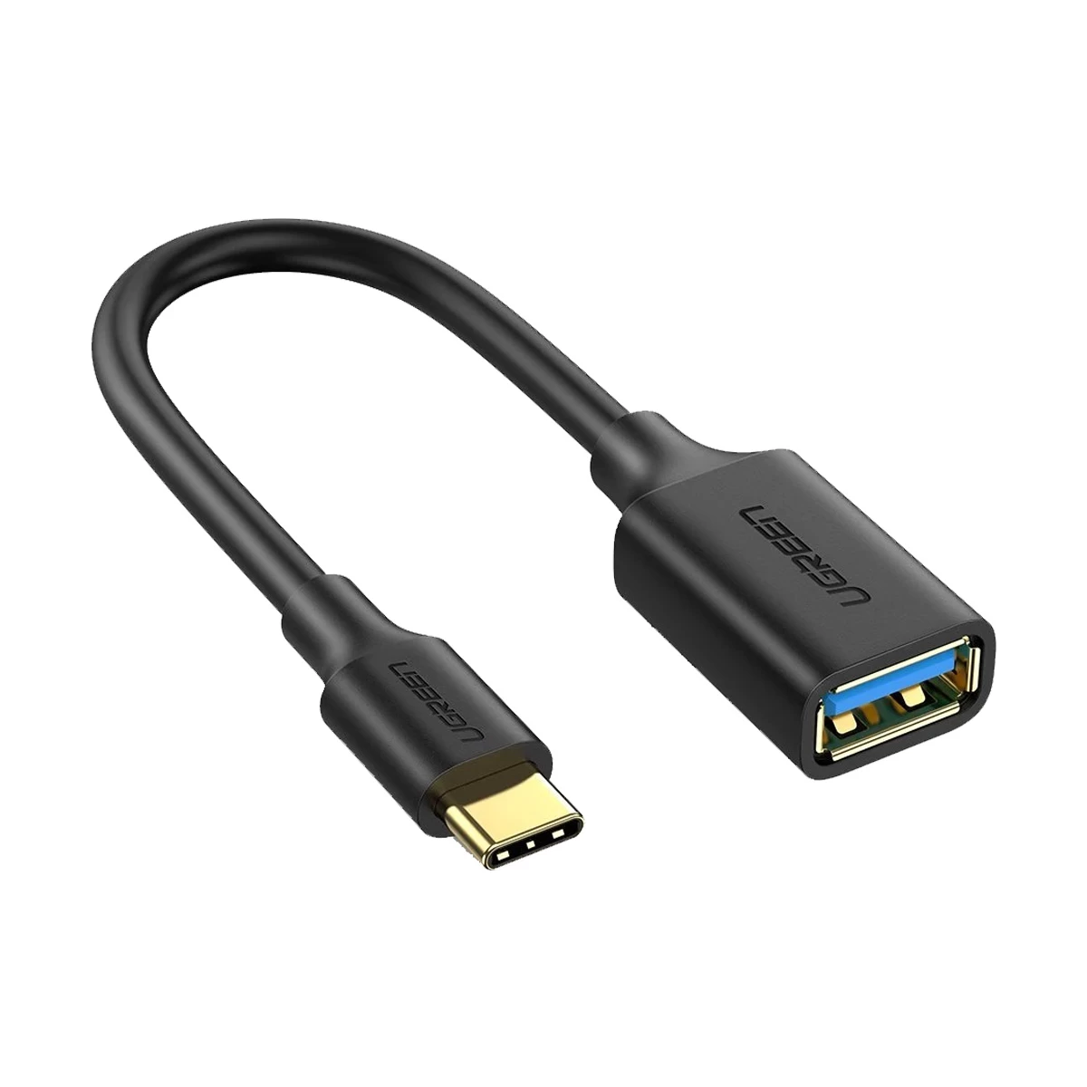 UGREEN US154 (30701) Type-C Male to USB Female Black Converter # 30701