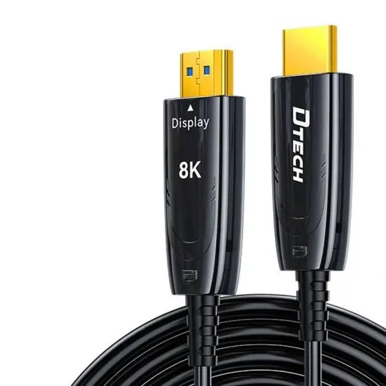 DTECH DT-HOF8003 HDMI (V2.1) Optic Fiber 8K Cable 3M