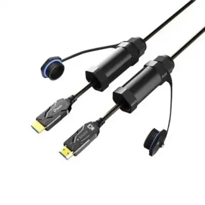 DTECH DT-HF8030KF 8K HDMI ARMORED 30M FIBER OPTIC CABLE WITH WATERPROOF SHELL