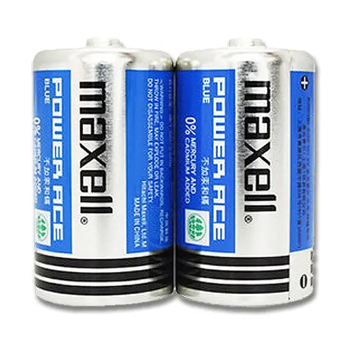 [04145] MAXELL Power Ace Blue R20C Battery # 1-Pair