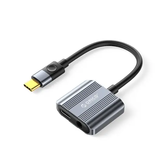  ORICO AXCP-02-BK-BP Type-C to 3.5mm Headphone Charge Adapter Docking Station