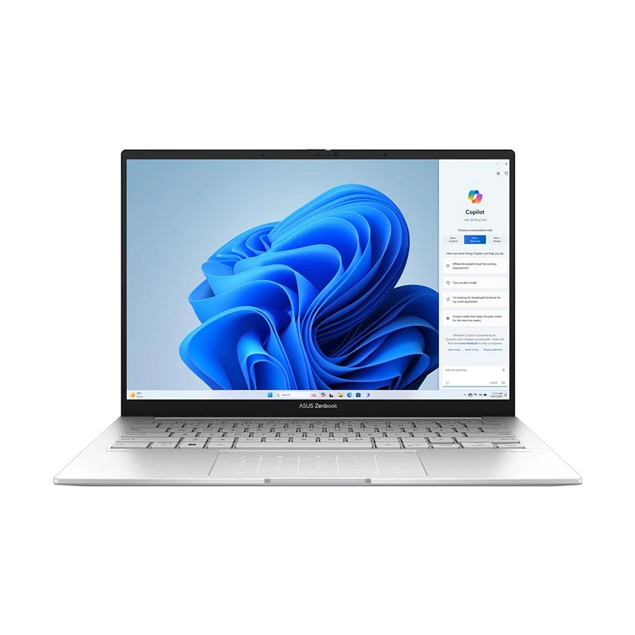 ASUS ZenBook 14 OLED UX3405MA Intel Core Ultra 5 125H 16GB RAM 512GB SSD 14 Inch FHD+ WUXGA OLED Display Foggy Silver Laptop