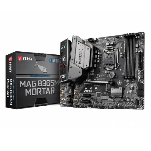 [04196] MSI MAG B365M Mortar 9th and 8th Gen DDR4 Military Style Micro-ATX Motherboard