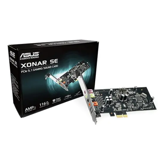  Asus Xonar SE 5.1 PCIe Gaming Sound Card