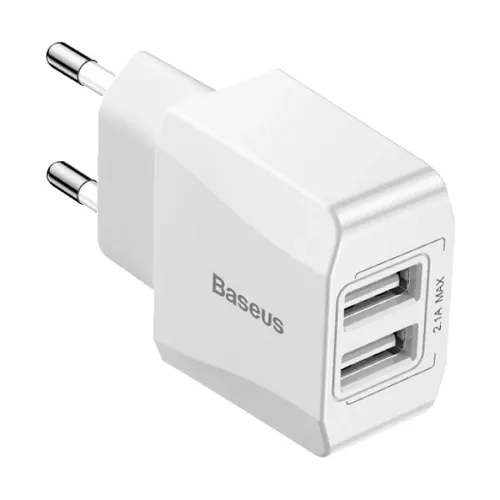[01025] Baseus Mini Dual USB EU 2.1A Wall Charger
