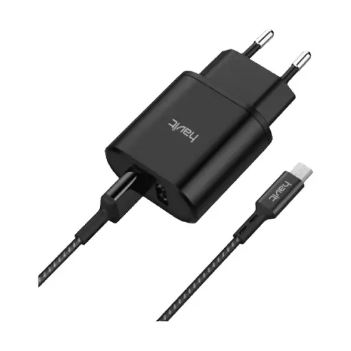 [03110] HAVIT ST821 2.1A Dual USB Ports Charger / Charging Adapter with USB to Micro Cable