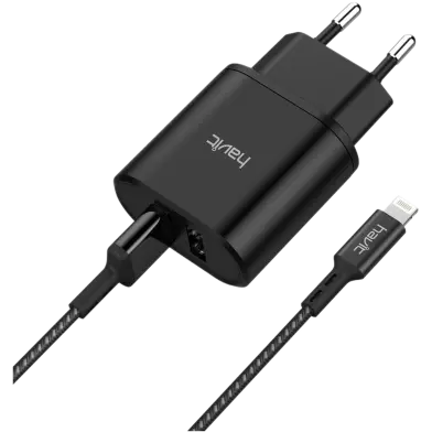 [02820] HAVIT 2 In 1 Usb Charge Kit With Usb To Lightning Iphone Cable - ST822 