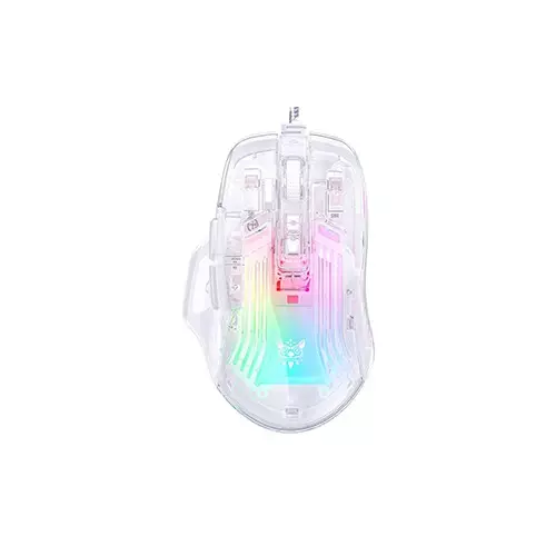 [04729] Onikuma CW923 12800 DPI Wired RGB Transparent Gaming Mouse