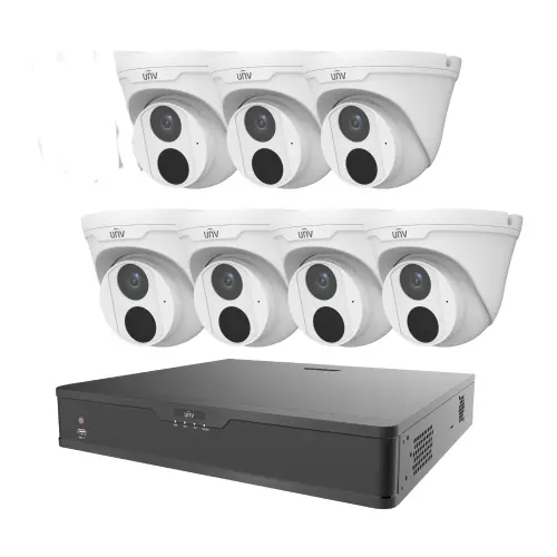 Uniview 8-Chanel XVR 7 Unit 4MP CC Camera Package Without Monitor