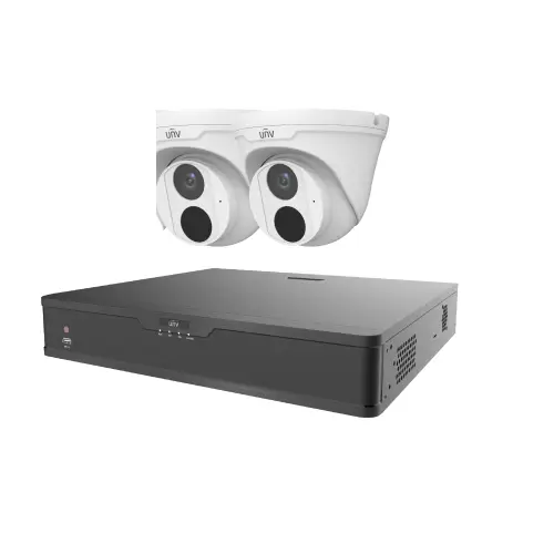 Uniview 4-Chanel NVR 2 Unit 3MP IP Camera Package Without Monitor 