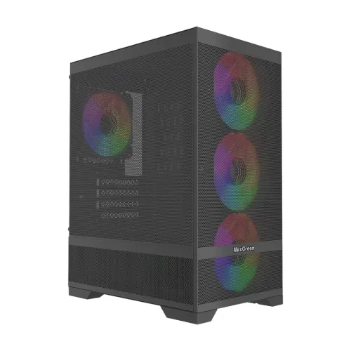 [0007699] MaxGreen Mesh Pro A10 M-ATX Mid-Tower Gaming Casing