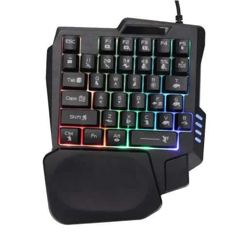 Jedel K601 Single Hand RGB Gaming Keyboard 