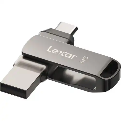 [0008039] Lexar JumpDrive Dual Drive D400 64GB USB 3.1 Type-C Pen Drive 